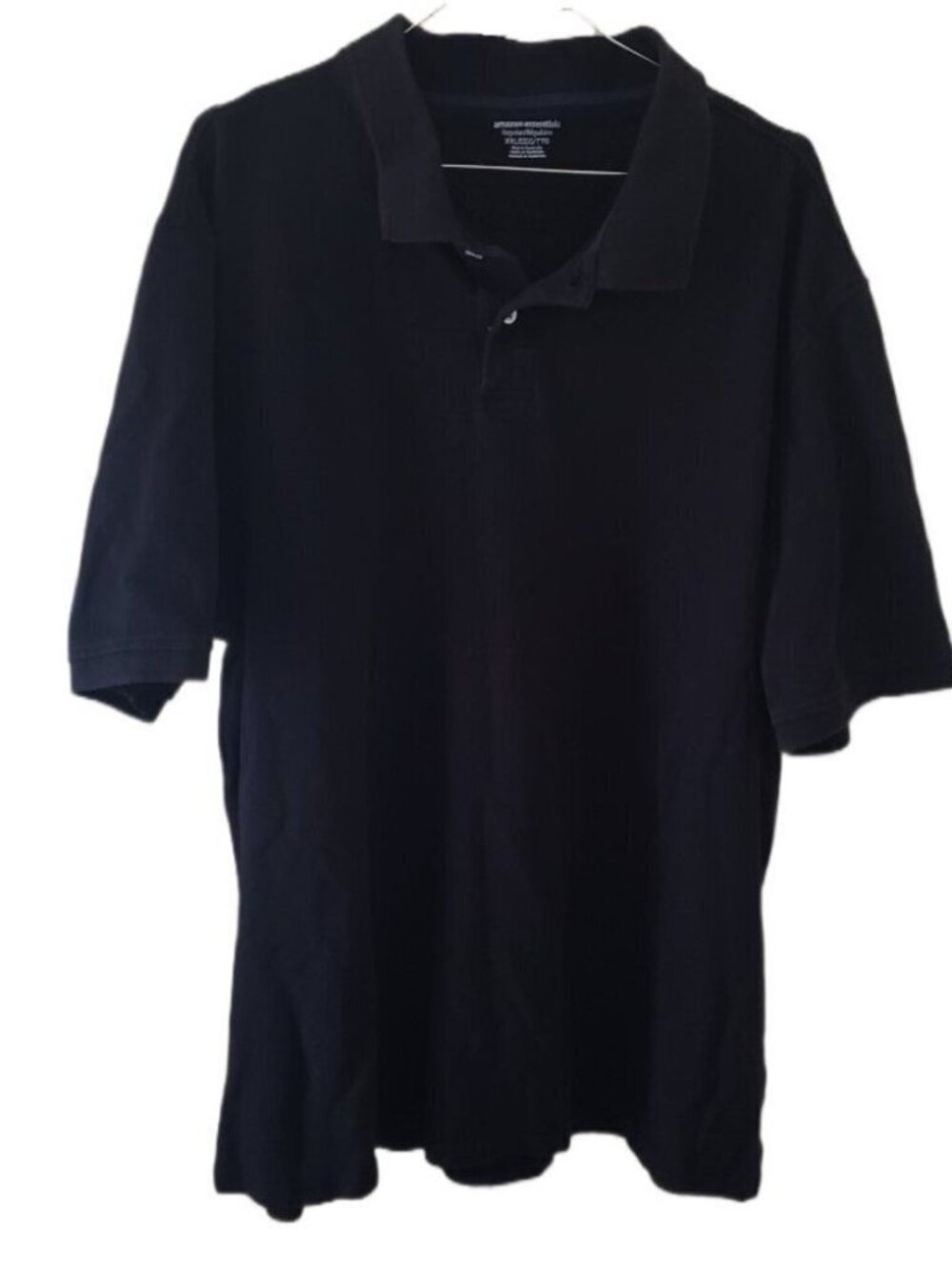 Amazon Essentials Men's  Black Polo